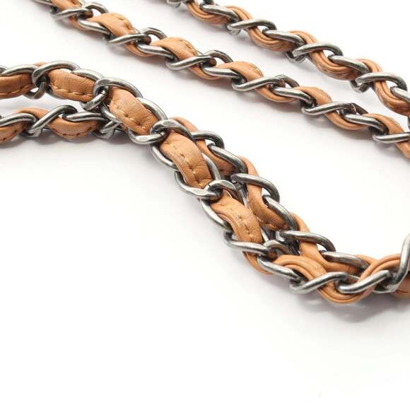 CHANEL Brown Leather Logo Tote Bag - Picture 13 of 13